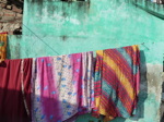 Les tissus qui sèchent sont d'un effet très sûr - ici à Nagpur dans le Maharashtra.